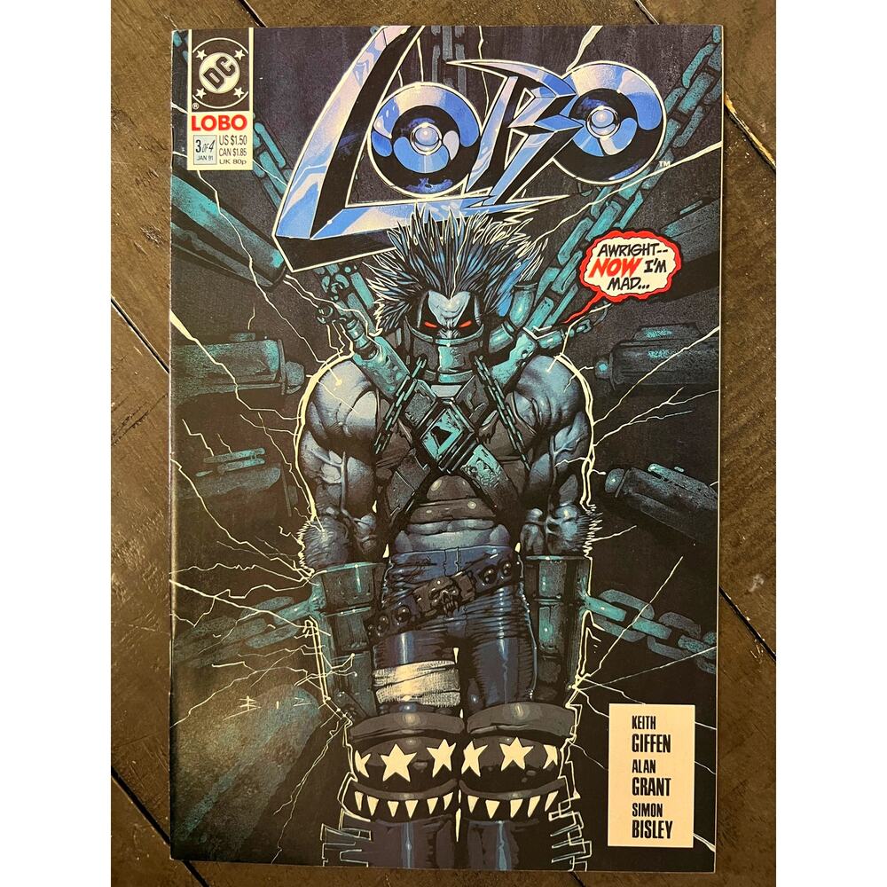 VINTAGE 1990 DC Comics "LOBO" # 3 - M - Never Opened!